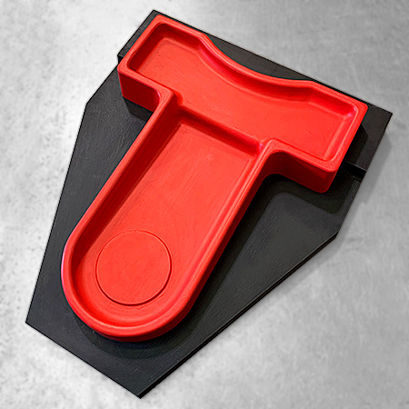 Red T-Shaped Mould